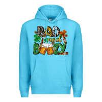 Ocean Blue Bad and boozy St. Patrick's Day Premium Hoodie - CowGirlArtShop