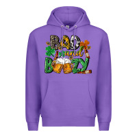 Purple Bad and boozy St. Patrick's Day Premium Hoodie - CowGirlArtShop