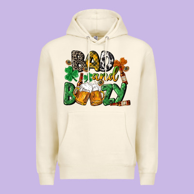Bad And Boozy St. Patrick's Day Premium Hoodie Designed By Cowgirlartshop