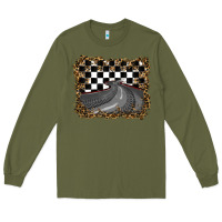 Army Green leopard racing  background Long Sleeve Tee - RanaPortraitStore