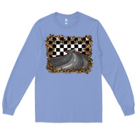 Colony Blue leopard racing  background Long Sleeve Tee - RanaPortraitStore