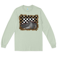 Matcha leopard racing  background Long Sleeve Tee - RanaPortraitStore