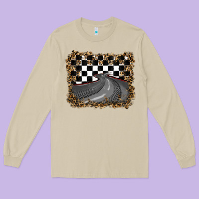 Leopard Racing  Background Long Sleeve Tee Designed By Ranaportraitstore