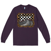 Plum leopard racing  background Long Sleeve Tee - RanaPortraitStore