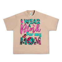 Burro I Wear Pink For My Mom Urban Heavy Tee - BundleAndBundleShop
