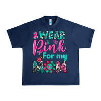 Navy I Wear Pink For My Mom Urban Heavy Tee - BundleAndBundleShop
