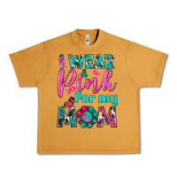 Peanut Butter I Wear Pink For My Mom Urban Heavy Tee - BundleAndBundleShop