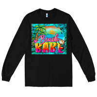 Black beach babe Long Sleeve Tee - BarkalooDesign