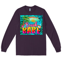 Plum beach babe Long Sleeve Tee - BarkalooDesign