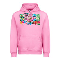 Fuchsia Pink Besch Life Urban Hoodie - CowhideDigitalArt