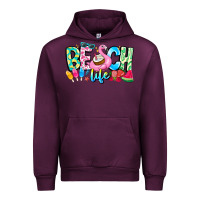 Mauve Wine Besch Life Urban Hoodie - CowhideDigitalArt