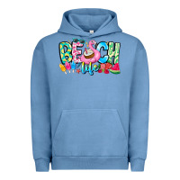 Pigment Pebble Blue Besch Life Urban Hoodie - CowhideDigitalArt