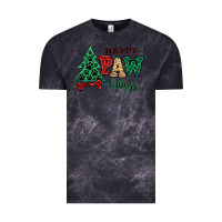 Cloud Black happy pawlidays christmas pets Vintage Tee - MaliasSmallBusiness