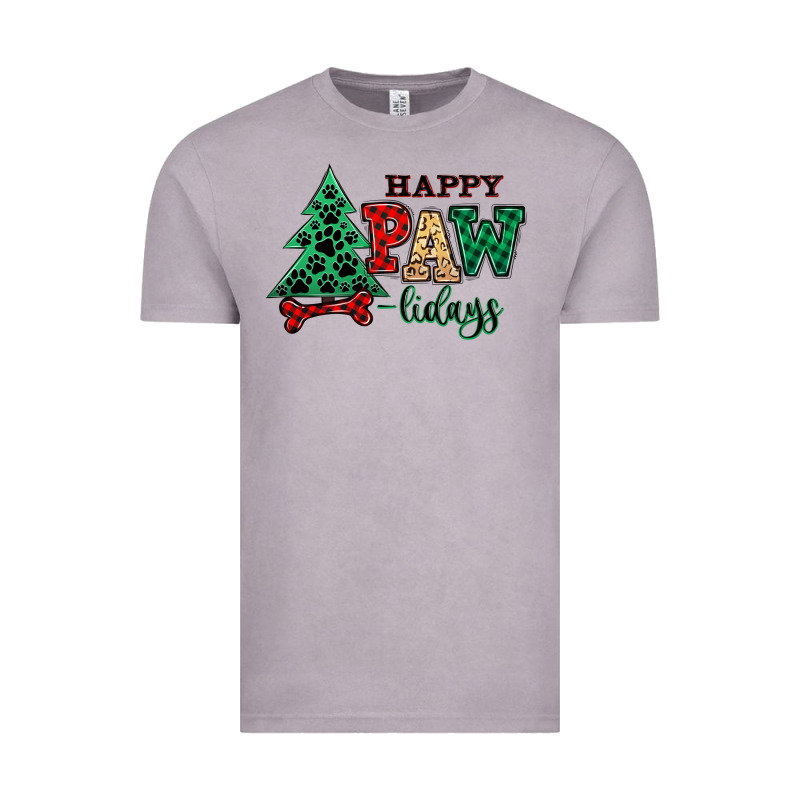 Happy Pawlidays Christmas Pets Vintage Tee by MaliasSmallBusiness | Teevron