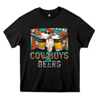 Black cowboys and beers Heavy Core Tee - NancyCooperArtShop