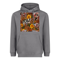 Storm Western Spotted Pig With Sunflowers Seamless Heavyweight Hoodie - FaDigitalArtStudio