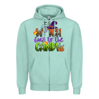 Seafoam witch way to the candy Zipper Hoodie - CowGirlArtShop