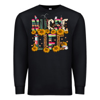 Black Western Nurse Life Premium Sweatshirt - FaDigitalArtStudio