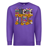 Purple Western Nurse Life Premium Sweatshirt - FaDigitalArtStudio