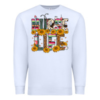 White Western Nurse Life Premium Sweatshirt - FaDigitalArtStudio