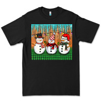 Black christmas snovman Premium Tee - BarkalooDesign