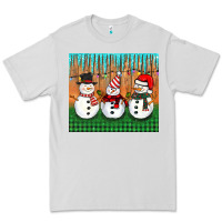 Dove Grey christmas snovman Premium Tee - BarkalooDesign