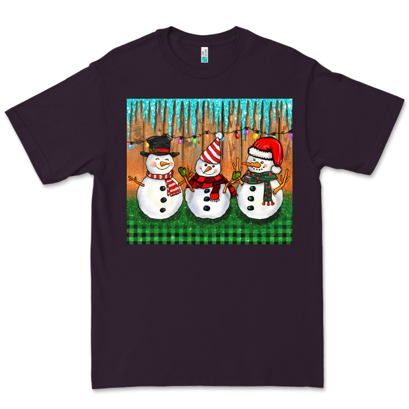Christmas Snovman Premium Tee by BarkalooDesign | Teevron