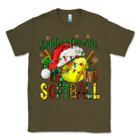 Army Green santa's favorite softball bbs Classic Tee - BundleAndBundleShop