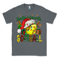 Charcoal Heather santa's favorite softball bbs Classic Tee - BundleAndBundleShop