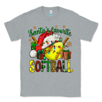 Heather Grey santa's favorite softball bbs Classic Tee - BundleAndBundleShop