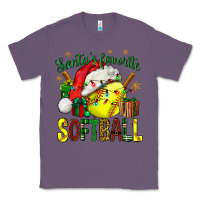 Lavender santa's favorite softball bbs Classic Tee - BundleAndBundleShop