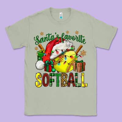 Santa's Favorite Softball Bbs Classic Tee Designed By Bundleandbundleshop