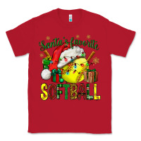 Red santa's favorite softball bbs Classic Tee - BundleAndBundleShop