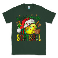 Sports Green santa's favorite softball bbs Classic Tee - BundleAndBundleShop
