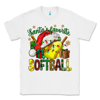 White santa's favorite softball bbs Classic Tee - BundleAndBundleShop