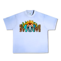 Grape Ice Football Mom Sunflower Leopard Urban Heavy Tee - BundleAndBundleShop
