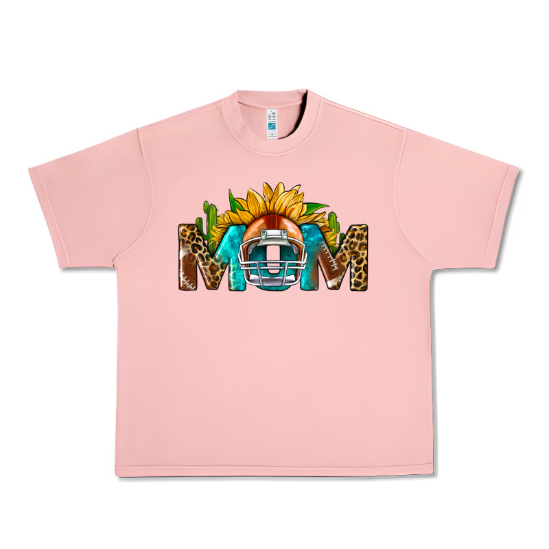 Football Mom Sunflower Leopard Urban Heavy Tee by BundleAndBundleShop | Teevron