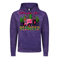 Cloud Purple nothing runs like a reindeer Vintage Hoodie - MaliasSmallBusiness