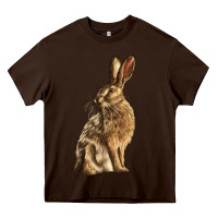 Chocolate Brown Hares Heavy Core Tee - LillyAllenDesigns