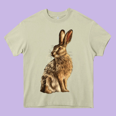 Hares Heavy Core Tee Designed By Lillyallendesigns