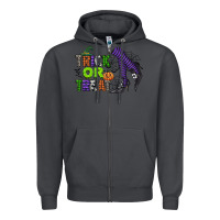 Smoke trick or treat Zipper Hoodie - CowGirlArtShop