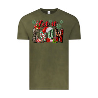Vintage Olive let it snow Vintage Tee - MaliasSmallBusiness