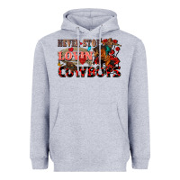 Heather Grey Never stop lovin cowboys Heavyweight Hoodie - FaDigitalArtStudio