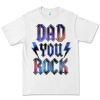 White Dad You Rock Premium Tee - LillyAllenDesigns