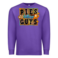 Purple Pies Before Guys Premium Sweatshirt - FaDigitalArtStudio