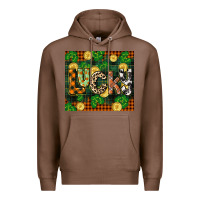 Chestnut st patricks day lucky clover and coins Premium Hoodie - CowGirlArtShop