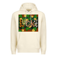 Sandshell st patricks day lucky clover and coins Premium Hoodie - CowGirlArtShop