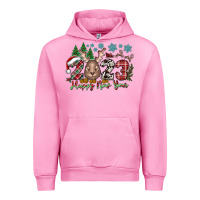 Fuchsia Pink 2023 Happy New Year Urban Hoodie - CowhideDigitalArt