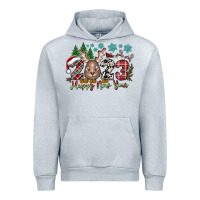 Heather Grey 2023 Happy New Year Urban Hoodie - CowhideDigitalArt