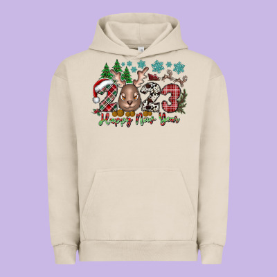 2023 Happy New Year Urban Hoodie Designed By Cowhidedigitalart